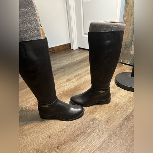 Michael Kors black Leather Arley Riding Boots women size 8.5 - Picture 7 of 8